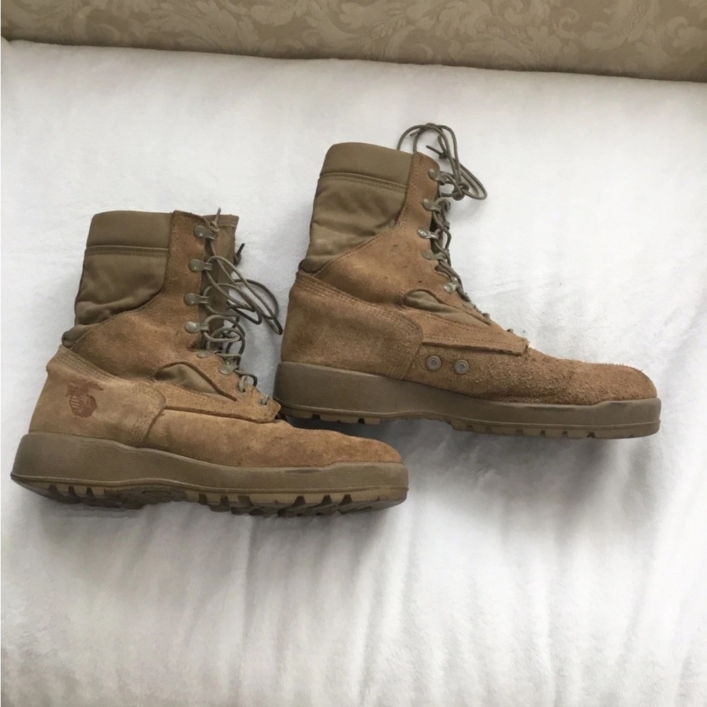 Marine Corps McRae coyote brown combat boots size 9 1/2 wide - Picture 11 of 11